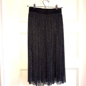 Black glitter / sparkle A Line skirt!